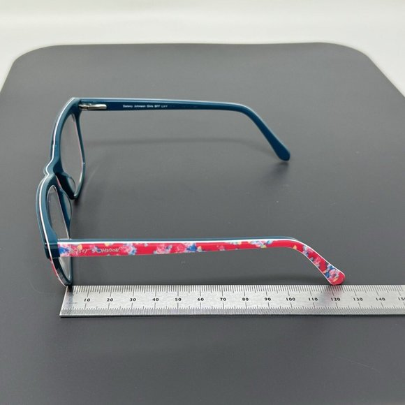 Betsey Johnson Eyeglasses Girls Bff Life 49-16-130 Teal Pink Eyeglasses Frame - Picture 6 of 11